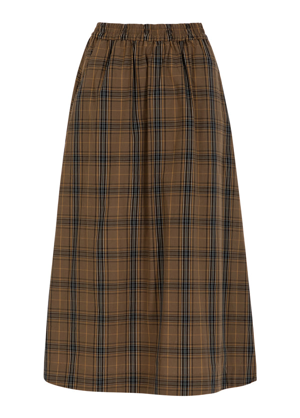 CC Heart CC HEART ALIA LONG SKIRT Skirt Golden brown check - 793