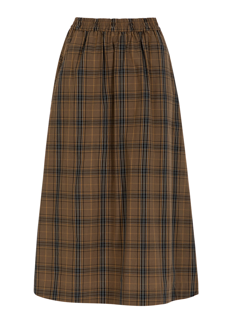 CC Heart CC HEART ALIA LONG SKIRT Skirt Golden brown check - 793