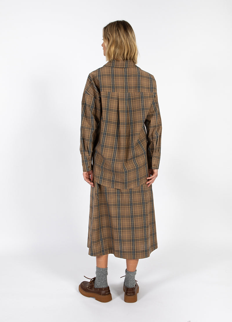 CC Heart CC HEART ALIA LOOSE SHIRT Shirt/Blouse Golden brown check - 793