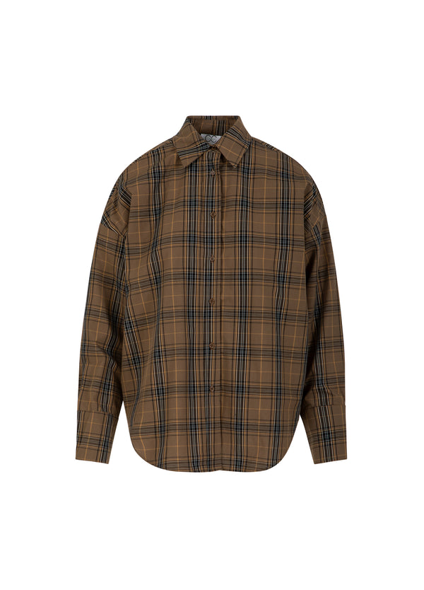 CC Heart CC HEART ALIA LOOSE SHIRT Shirt/Blouse Golden brown check - 793