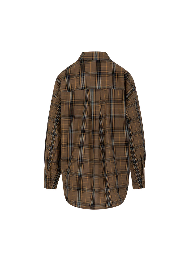 CC Heart CC HEART ALIA LOOSE SHIRT Shirt/Blouse Golden brown check - 793