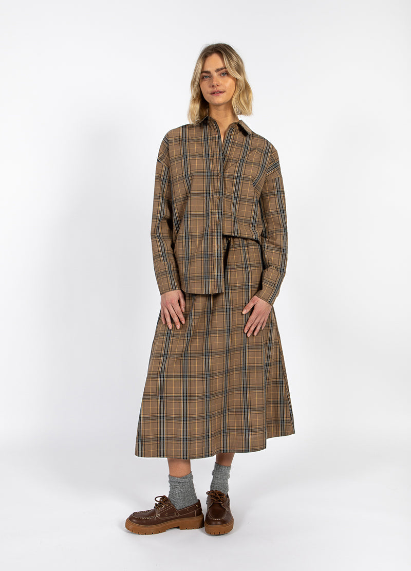 CC Heart CC HEART ALIA LOOSE SHIRT Shirt/Blouse Golden brown check - 793