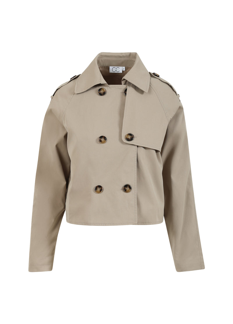 CC Heart CC HEART ALICIA SHORT TRENCHCOAT Outerwear Sand olive - 406