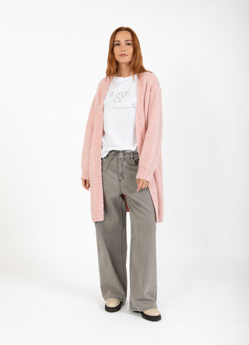 CC Heart CC HEART AMAYA LONG KNIT CARDIGAN Knitwear Winter Rose - 649