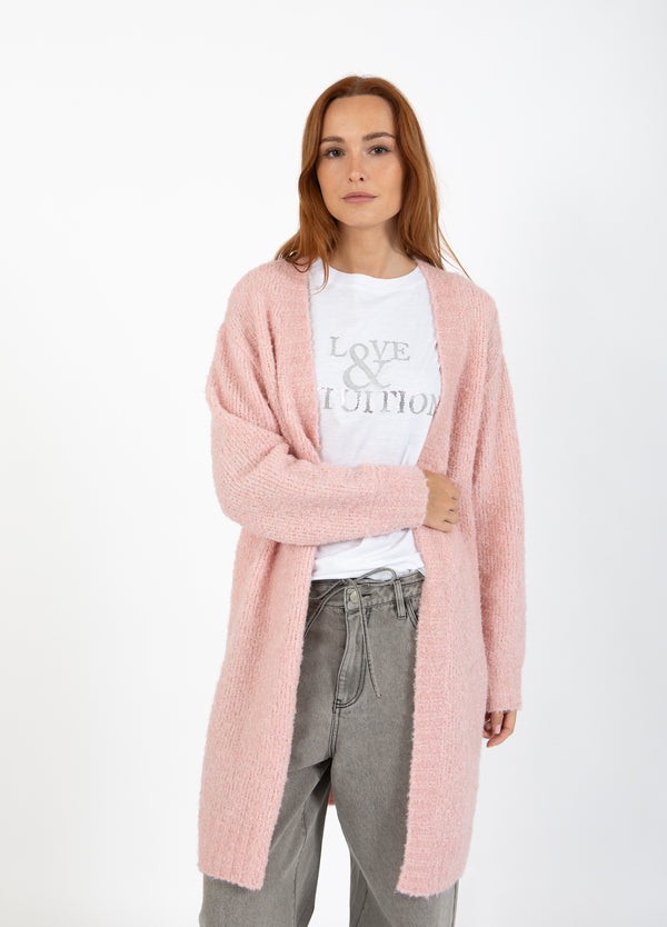 CC Heart CC HEART AMAYA LONG KNIT CARDIGAN Knitwear Winter Rose - 649