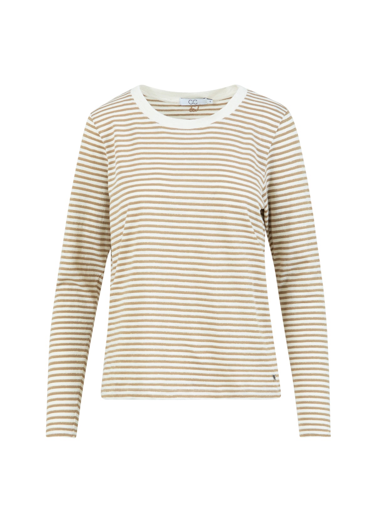 CC HEART ANA STRIPED LONGSLEEVED T-SHIRT - Cream/warm sand