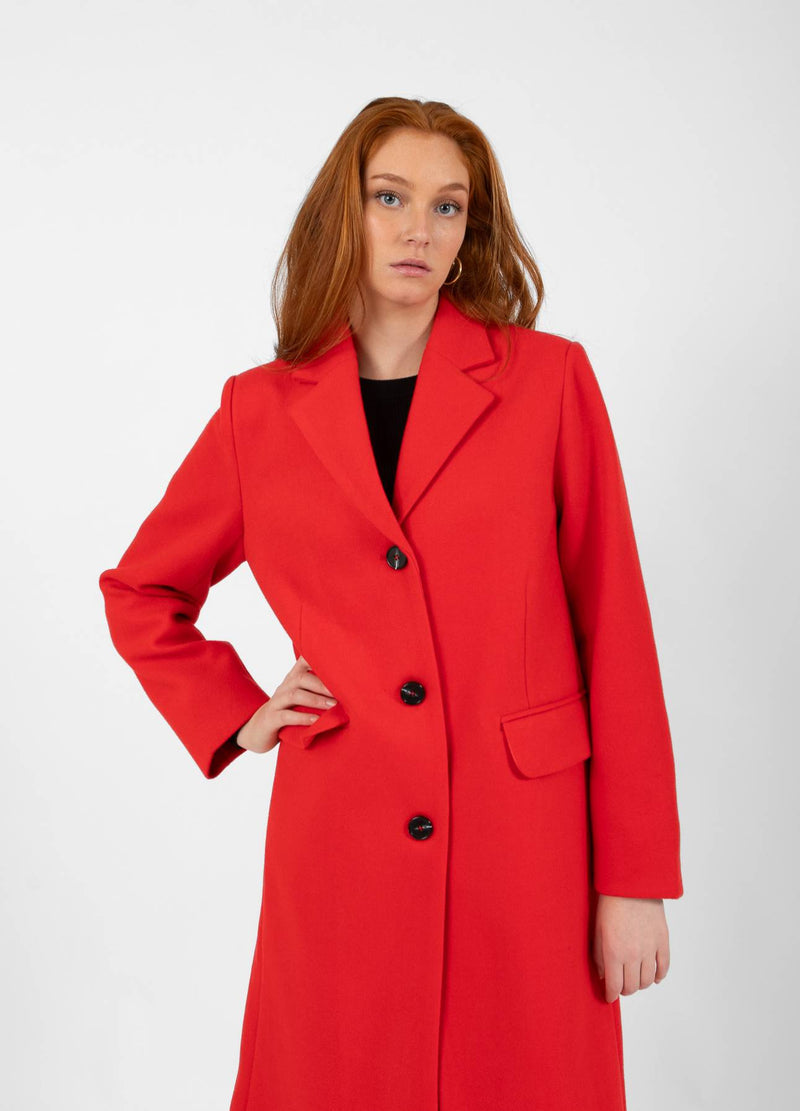 CC Heart CC HEART ARIANA CLASSIC LONG JACKET Outerwear Red - 613