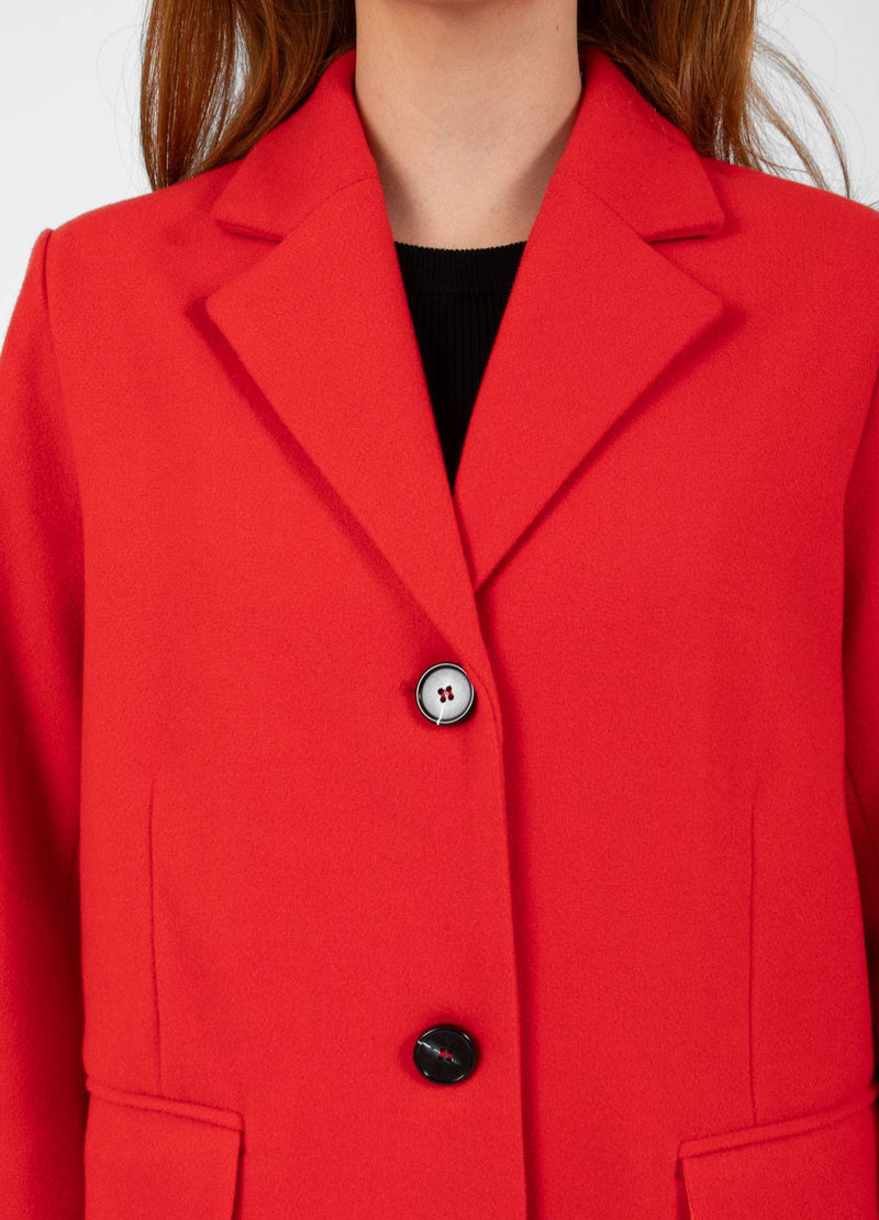 CC Heart CC HEART ARIANA CLASSIC LONG JACKET Outerwear Red - 613