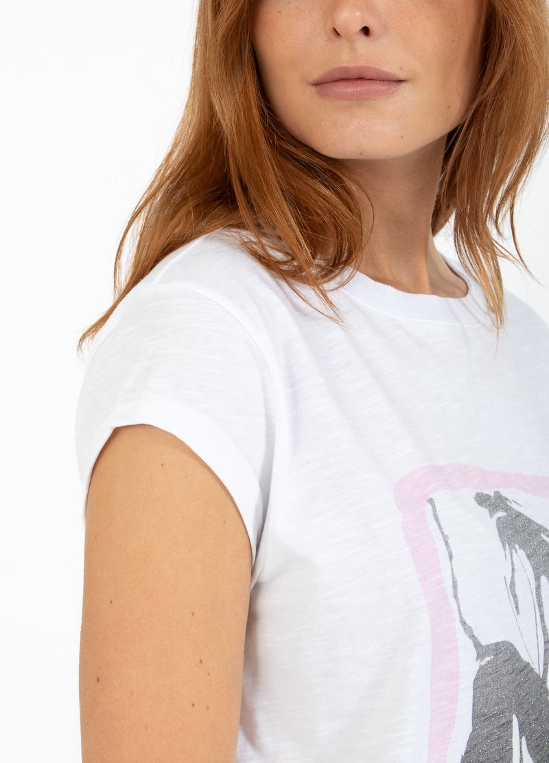 CC Heart CC HEART ART T-SHIRT - CAP SLEEVE T-Shirt White - 200