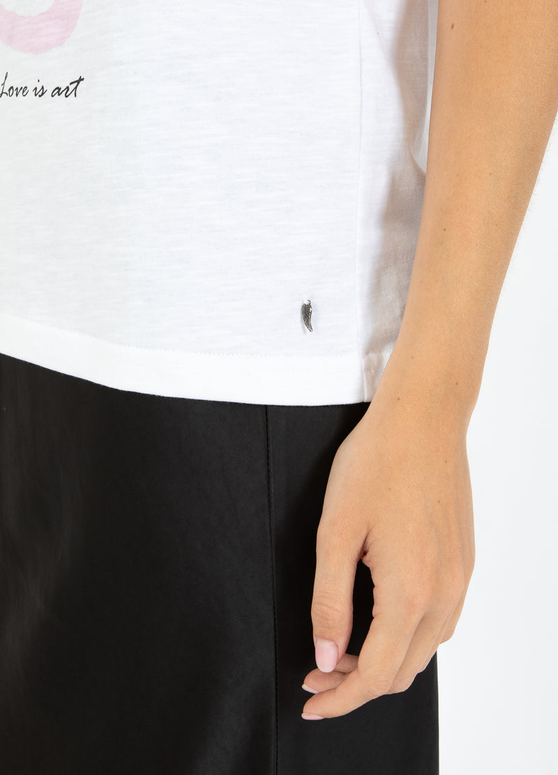 CC Heart CC HEART ART T-SHIRT - CAP SLEEVE T-Shirt White - 200