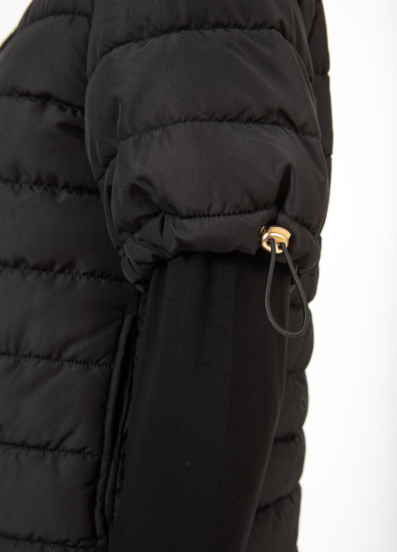 CC Heart CC HEART ASTA QUILTED SHORT SLEEVED JACKET Outerwear Black - 100