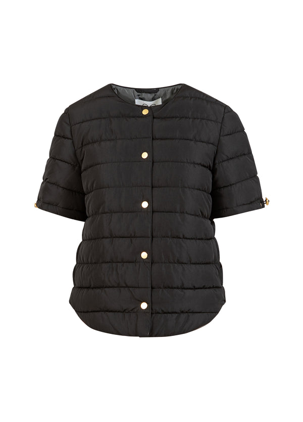 CC Heart CC HEART ASTA QUILTED SHORT SLEEVED JACKET Outerwear Black - 100