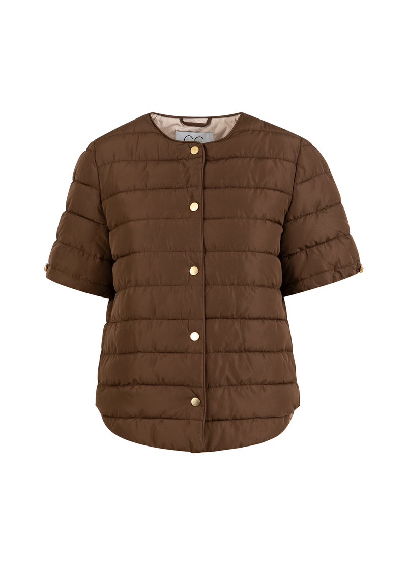 CC Heart CC HEART ASTA QUILTED SHORT SLEEVED JACKET Outerwear Chocolate brown - 349