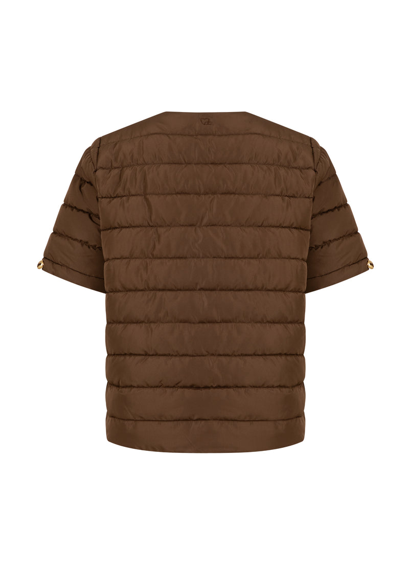 CC Heart CC HEART ASTA QUILTED SHORT SLEEVED JACKET Outerwear Chocolate brown - 349