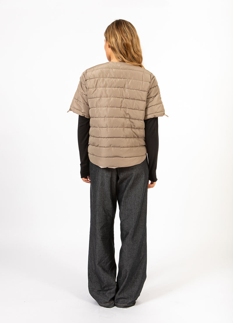 CC Heart CC HEART ASTA QUILTED SHORT SLEEVED JACKET Outerwear Sand - 251