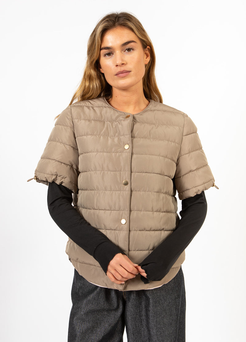CC Heart CC HEART ASTA QUILTED SHORT SLEEVED JACKET Outerwear Sand - 251