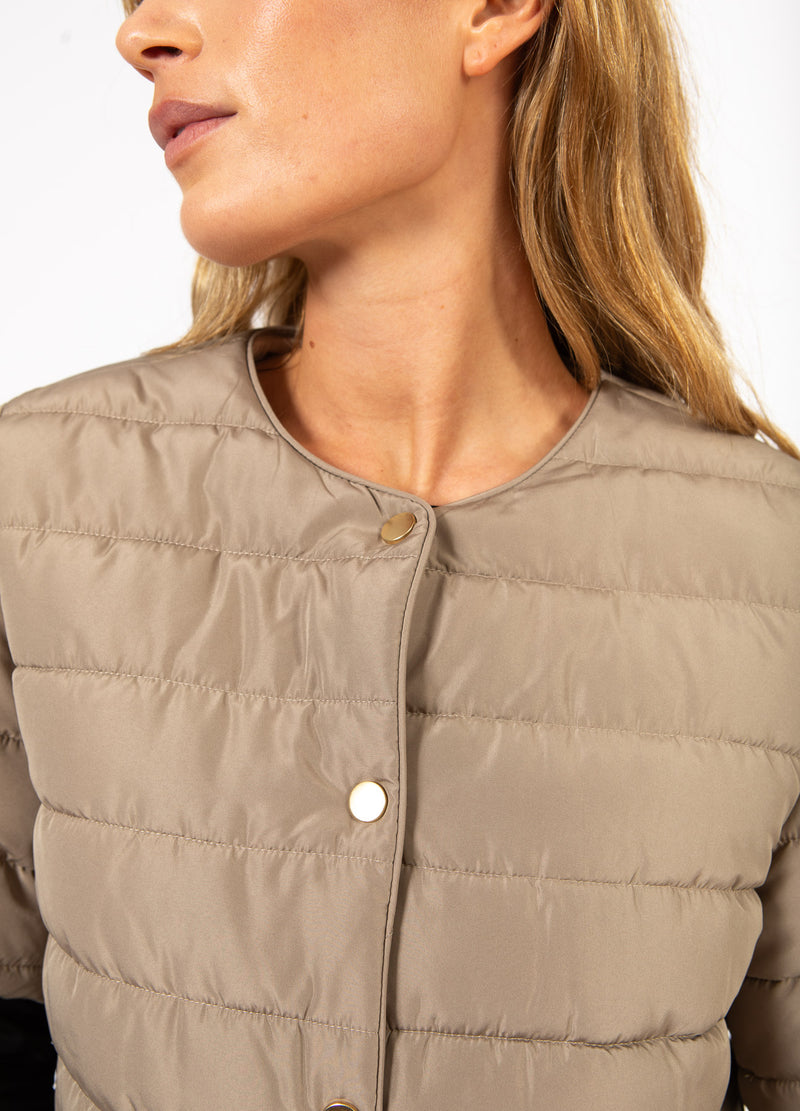 CC Heart CC HEART ASTA QUILTED SHORT SLEEVED JACKET Outerwear Sand - 251