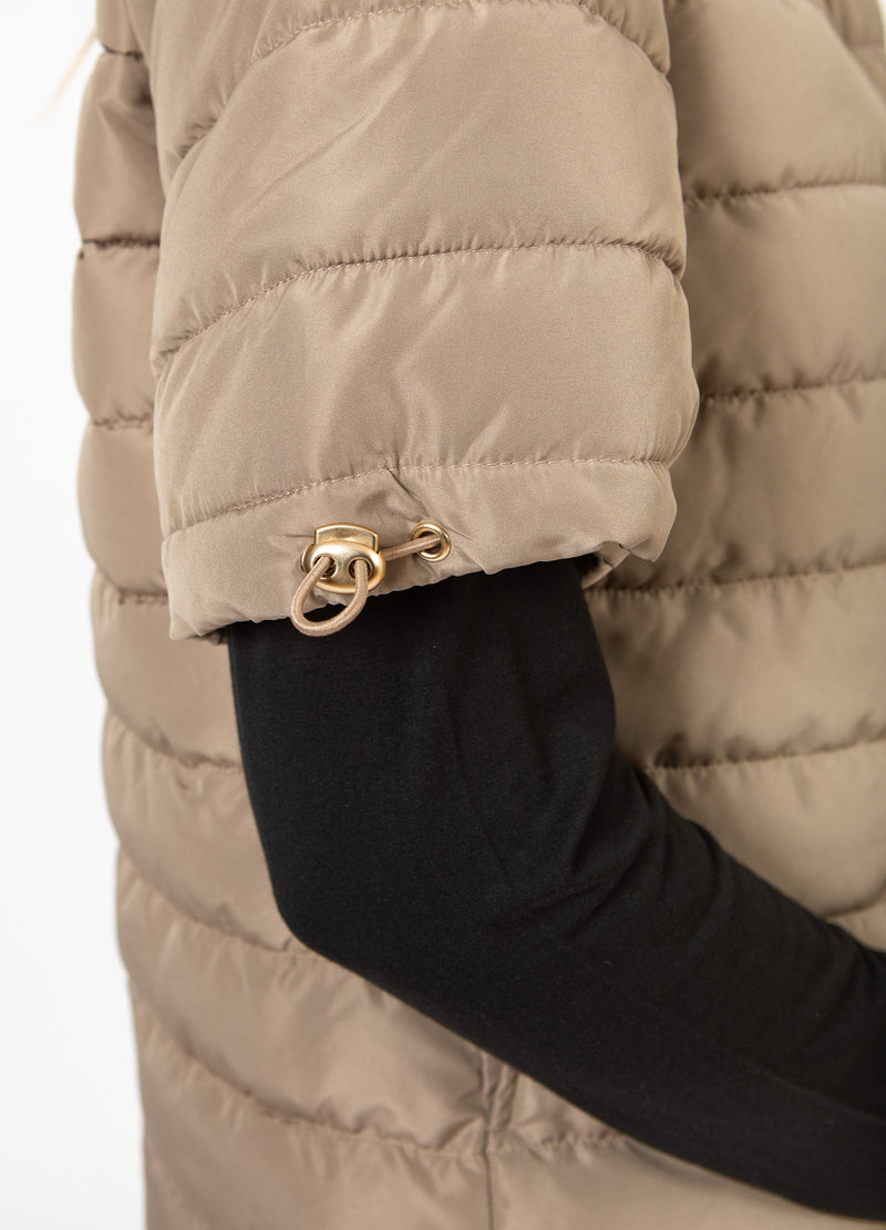 CC Heart CC HEART ASTA QUILTED SHORT SLEEVED JACKET Outerwear Sand - 251