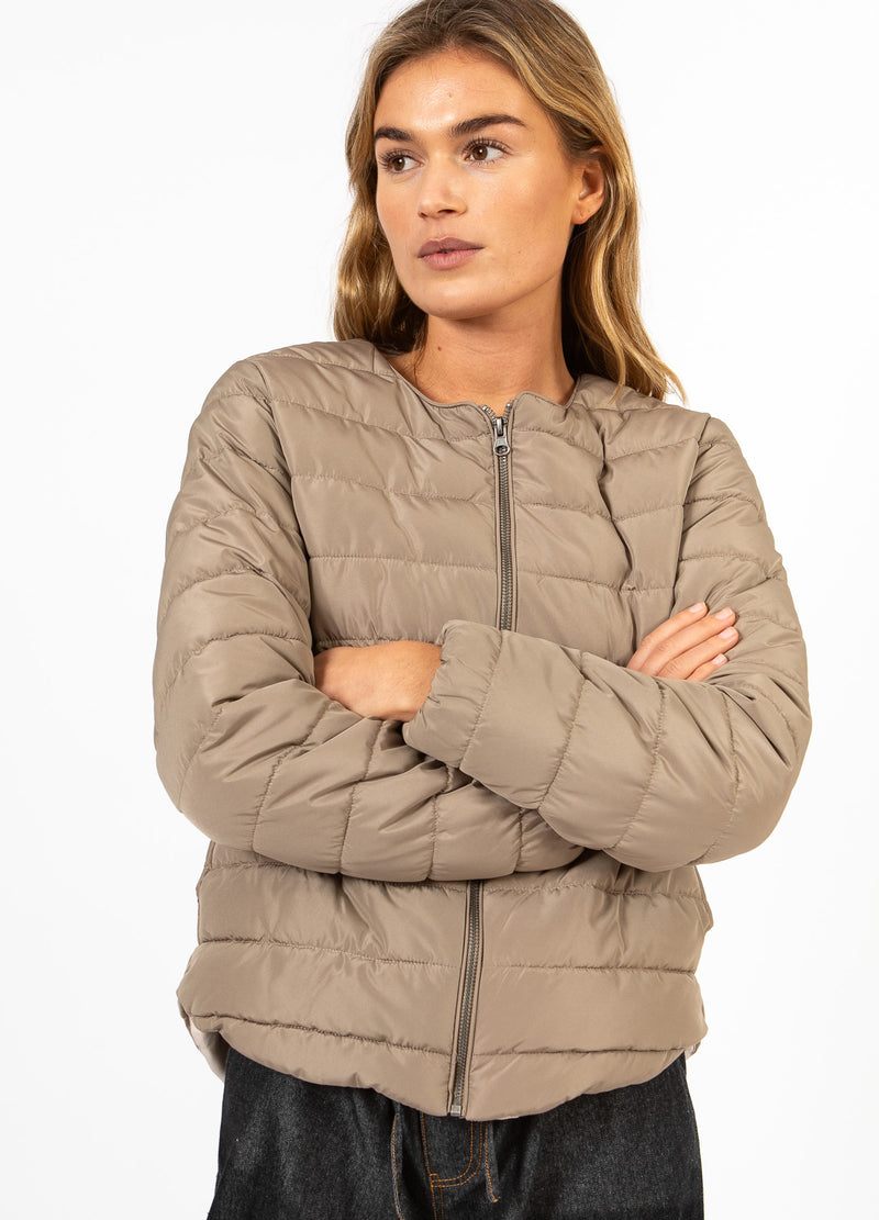 CC Heart CC HEART ASTA QUILTED SLIM JACKET Outerwear Sand - 251