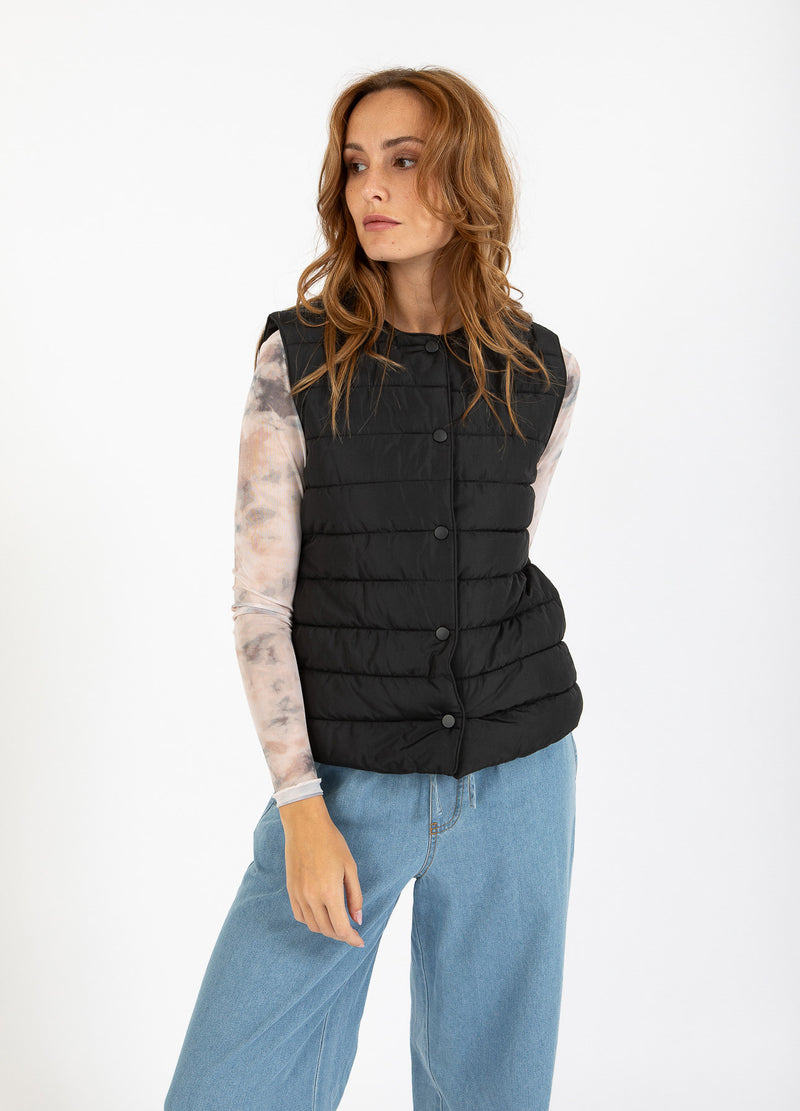 CC Heart CC HEART ASTA QUILTET VEST Outerwear Black - 100