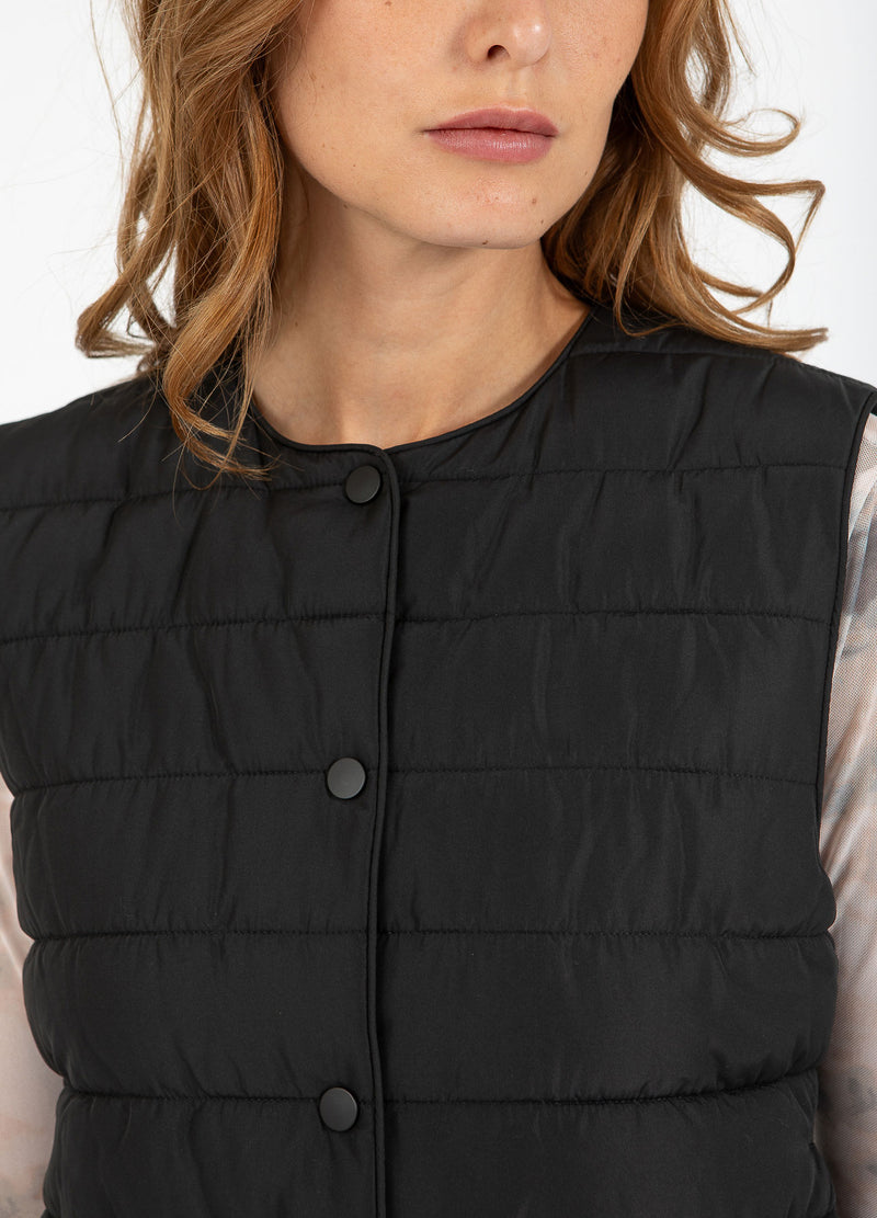 CC Heart CC HEART ASTA QUILTET VEST Outerwear Black - 100