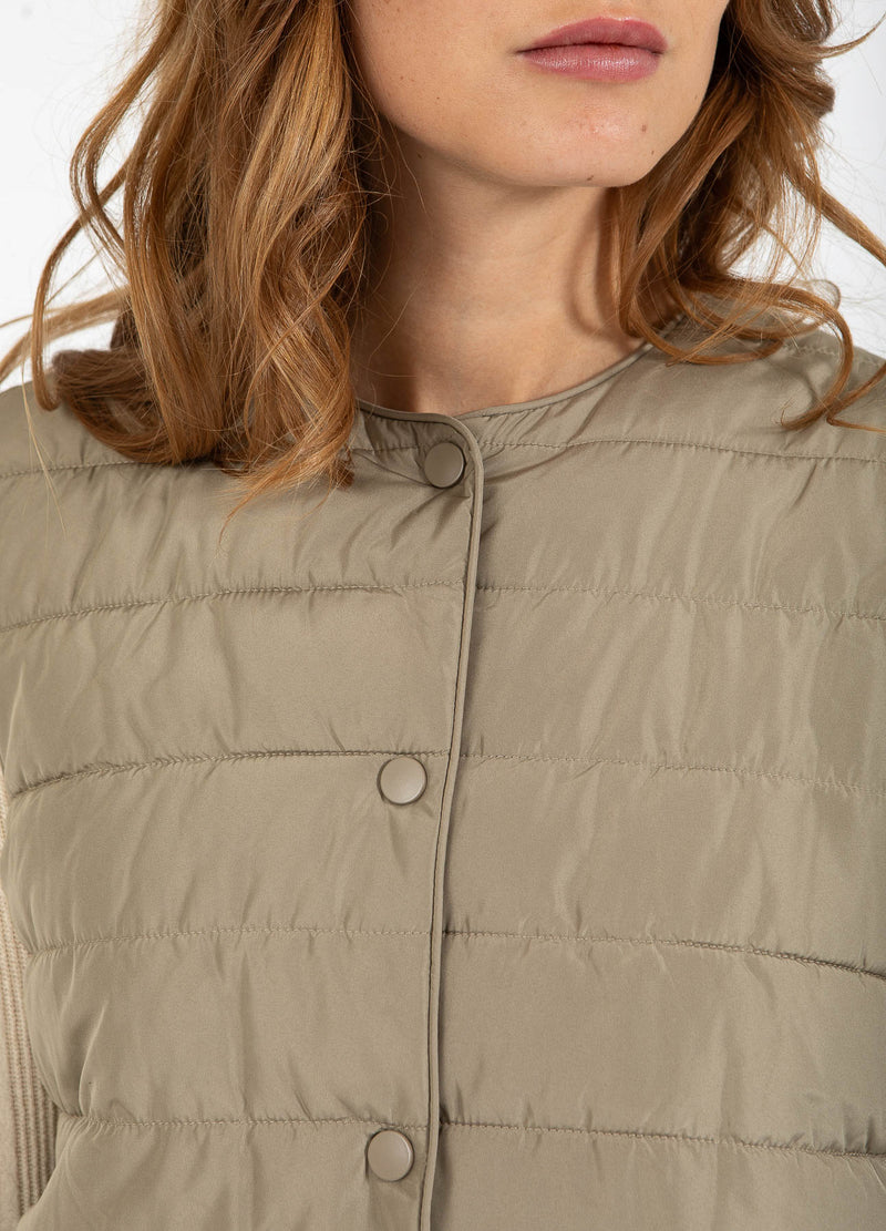 CC Heart CC HEART ASTA QUILTET VEST Outerwear Sand olive - 406