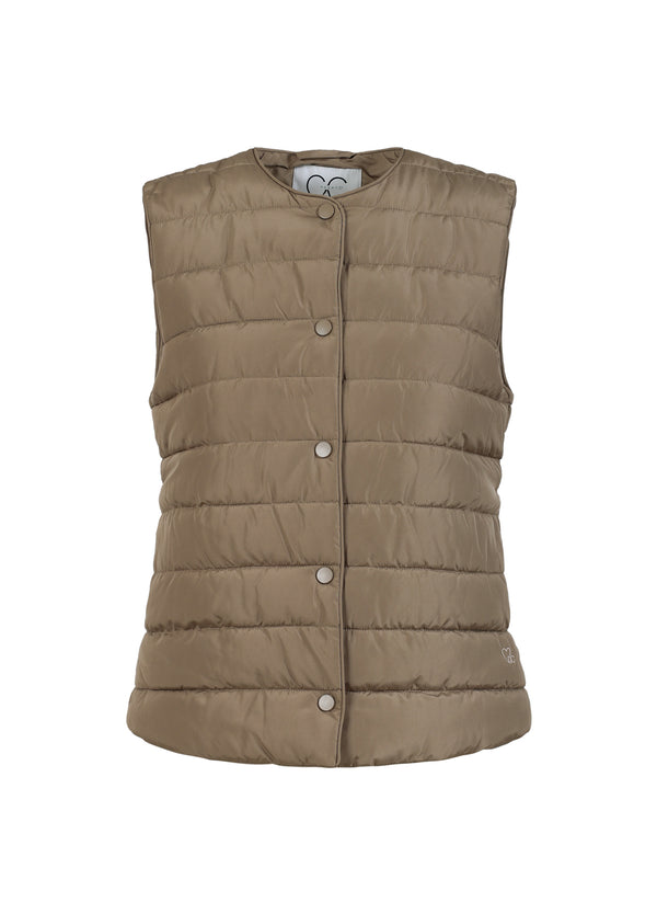 CC Heart CC HEART ASTA QUILTET VEST Outerwear Sand olive - 406