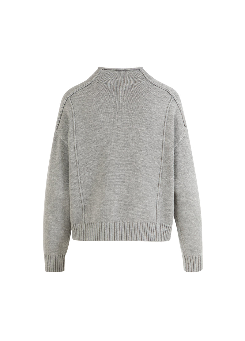 CC Heart CC HEART AVERY TURTLENECK Knitwear Grey Melange - 182