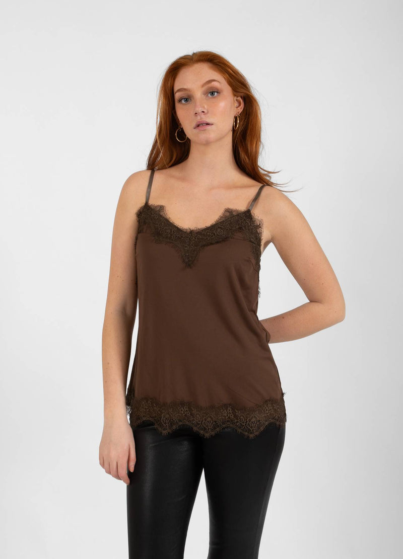 CC Heart CC HEART BLONDETOP Top - Short sleeve Chocolate nut - 389