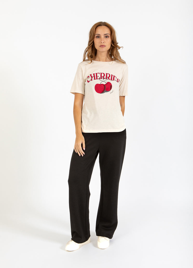 CC Heart CC HEART CHERRIES T-SHIRT - MID SLEEVE T-Shirt Creme - 241
