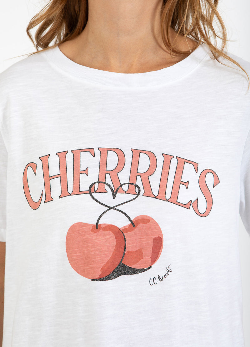 CC Heart CC HEART CHERRIES T-SHIRT - MID SLEEVE T-Shirt White - 200