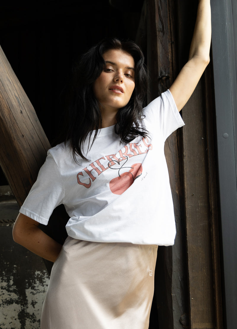 CC Heart CC HEART CHERRIES T-SHIRT - MID SLEEVE T-Shirt White - 200