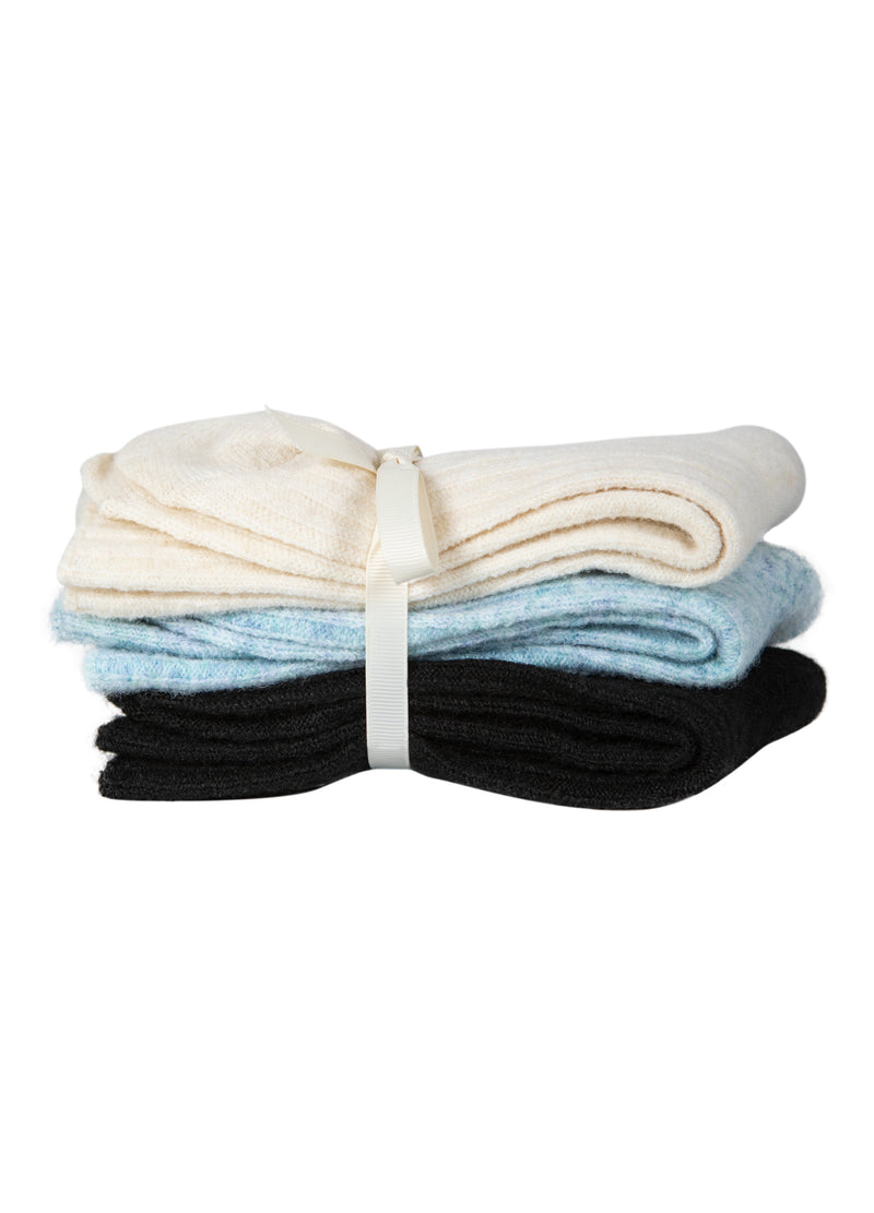 CC Heart CC HEART COZY WOOL SOCKS Accessories Black/blue melange/off white - 199