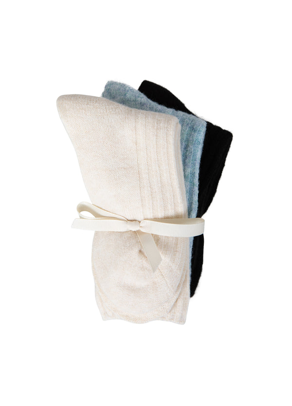 CC Heart CC HEART COZY WOOL SOCKS Accessories Black/blue melange/off white - 199