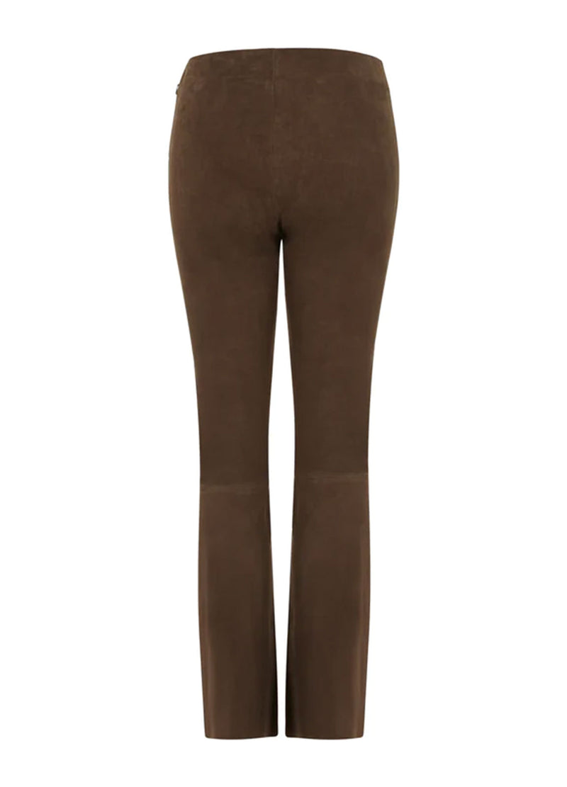 CC Heart CC HEART CROPPED SUEDE LEGGINGS Pants Coffee - 339