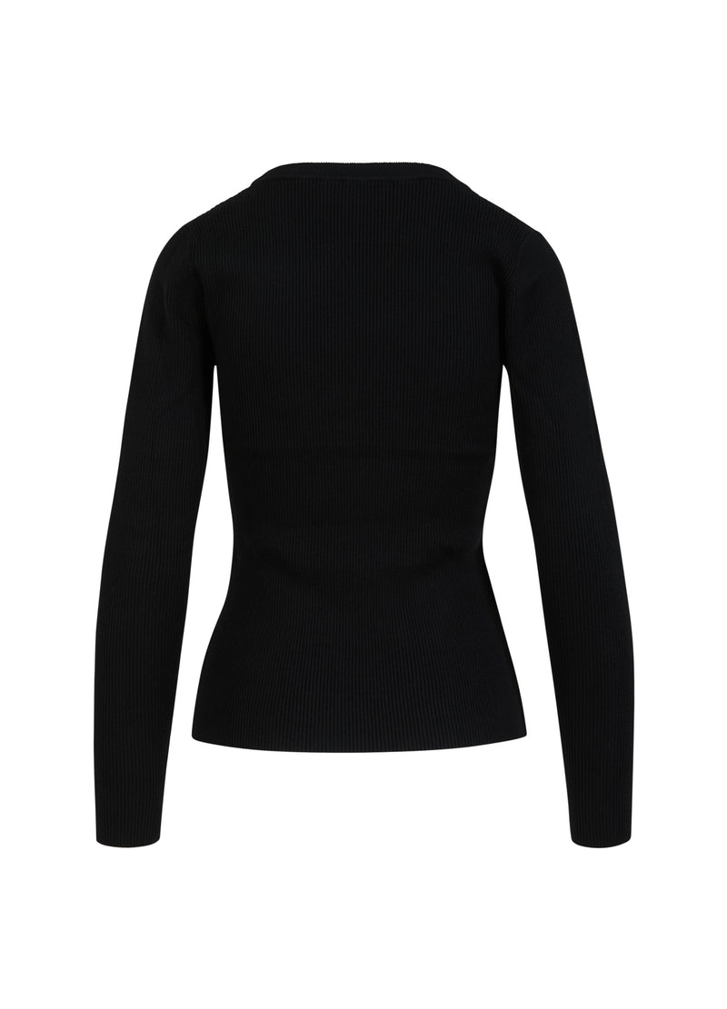 CC Heart CC HEART ELENA KNIT BLOUSE Knitwear Black - 100