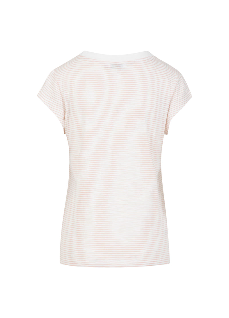 CC Heart CC HEART ELLEN STRIPE SHORT SLEEVED TEE T-Shirt Rose stripe - 646