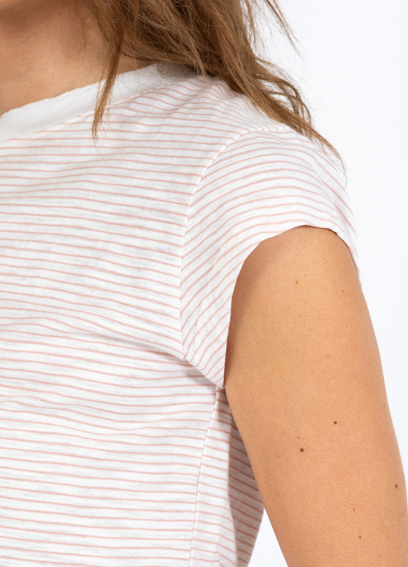 CC Heart CC HEART ELLEN STRIPE SHORT SLEEVED TEE T-Shirt Rose stripe - 646