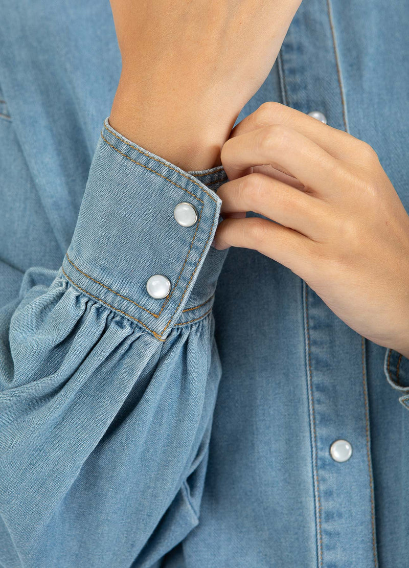 CC Heart CC HEART ELLIS DENIM SHIRT Shirt/Blouse Blue denim - 510