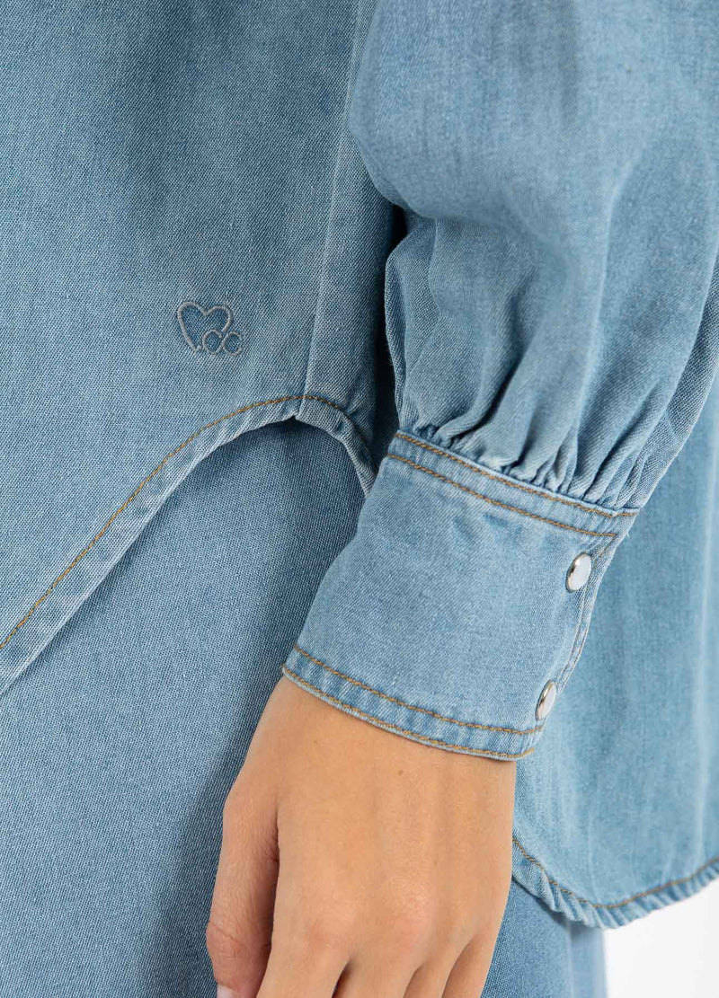 CC Heart CC HEART ELLIS DENIM SHIRT Shirt/Blouse Blue denim - 510