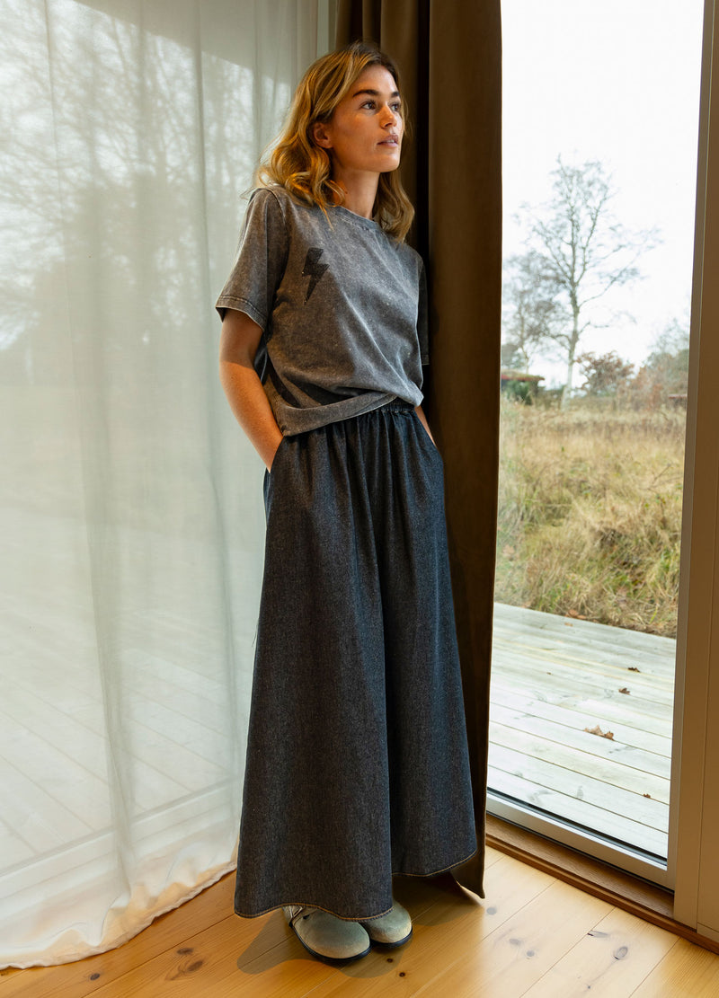 CC Heart CC HEART ELLIS DENIM SKIRT Skirt Black blue denim - 150