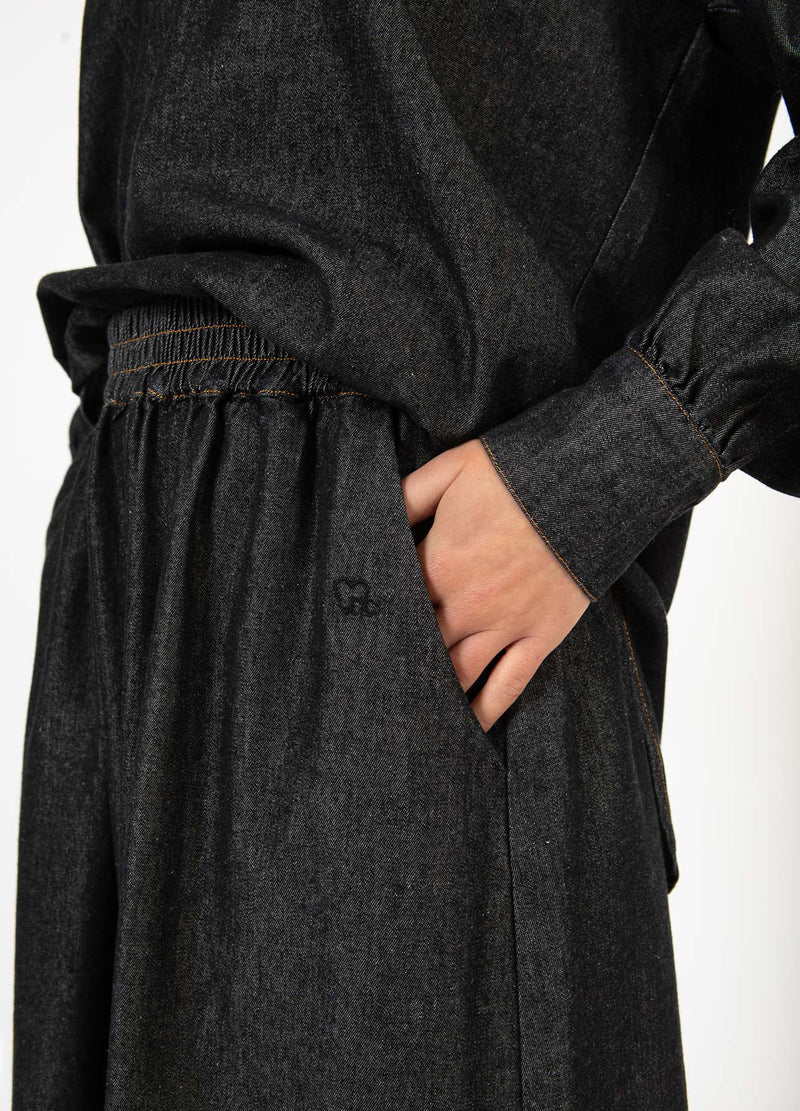 CC Heart CC HEART ELLIS DENIM SKIRT Skirt Black blue denim - 150