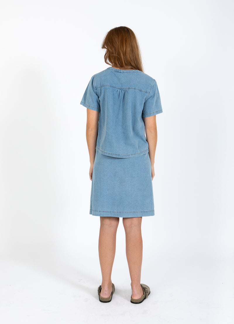CC Heart CC HEART ELLIS SHORT DENIM SHIRT Shirt/Blouse Blue denim - 510