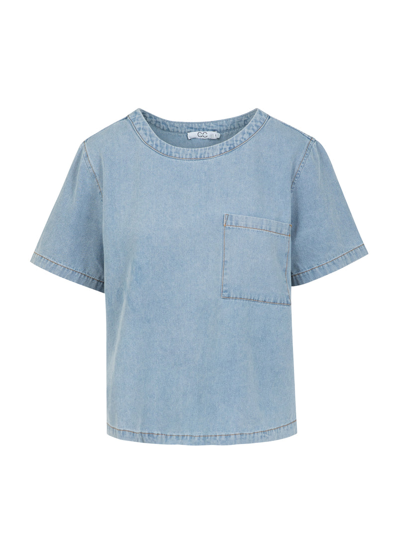 CC Heart CC HEART ELLIS SHORT DENIM SHIRT Shirt/Blouse Blue denim - 510