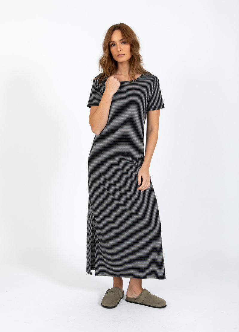 CC Heart CC HEART ELYSE LOOSE DRESS Dress Black/white stripe - 102