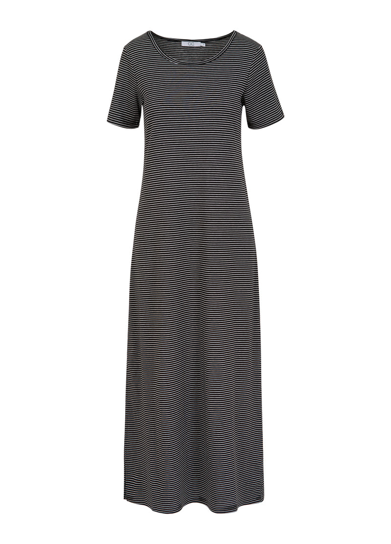 CC Heart CC HEART ELYSE LOOSE DRESS Dress Black/white stripe - 102