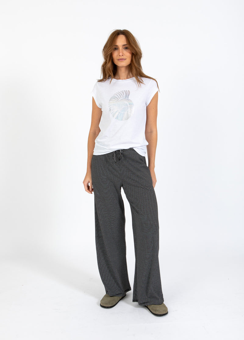 CC Heart CC HEART ELYSE LOOSE JERSEY PANTS Pants Black/white stripe - 102