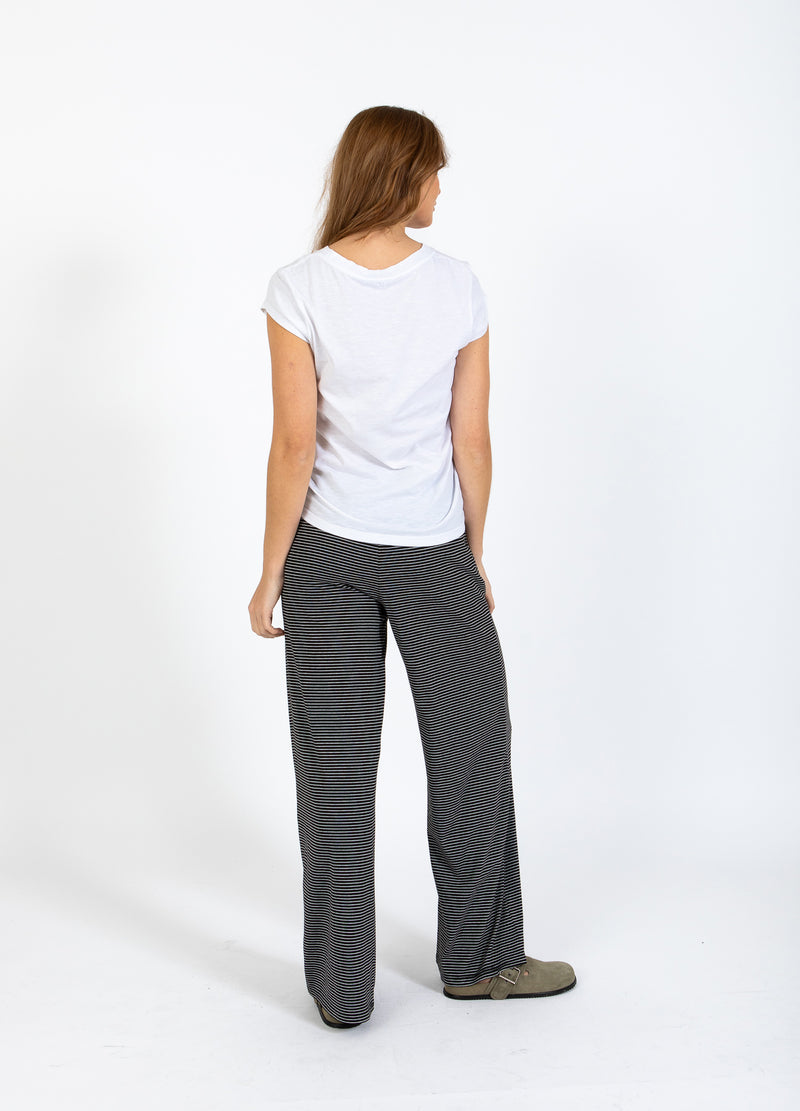 CC Heart CC HEART ELYSE LOOSE JERSEY PANTS Pants Black/white stripe - 102