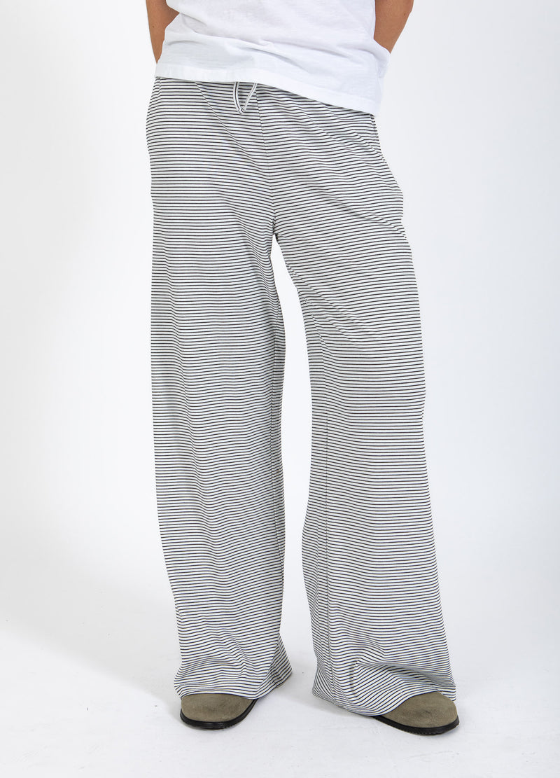 CC Heart CC HEART ELYSE LOOSE JERSEY PANTS Pants White/black stripe - 269