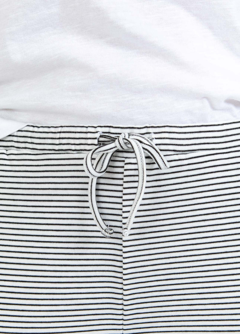 CC Heart CC HEART ELYSE LOOSE JERSEY PANTS Pants White/black stripe - 269